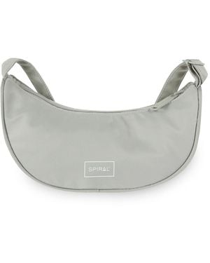 Spiral Accessories Cali Cross Body Bag With Logo Patch - Grey