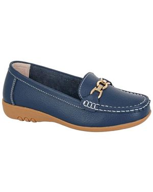 Boulevard Saddle Loafers (Extra Wide) - Blue