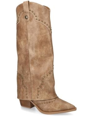 Steve Madden Leather Streamline 580 Boots - Brown