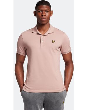 Lyle & Scott Plain Polo Shirt - Pink