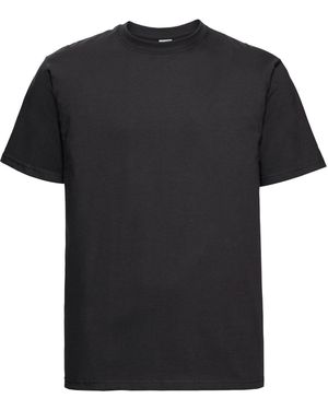 Russell Classic Combed Cotton Heavyweight T-Shirt Material_Synthetic - Black