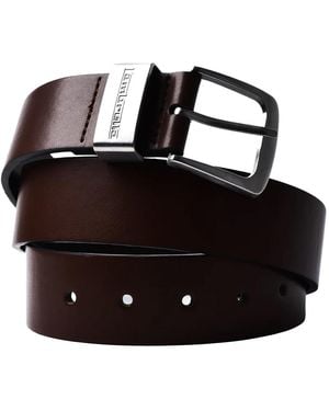 Lambretta Leather Lined Belt (Dark) - Black
