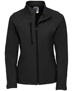 Russell Ladies 3 Layer Soft Shell Jacket - Black