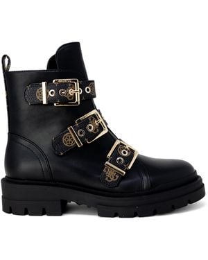Guess Buckle Bootsflats Style - Black