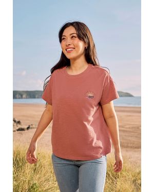 Mountain Warehouse 'Phoenix' Graphic T-Shirt Cotton Summer Casual Tee - Blue