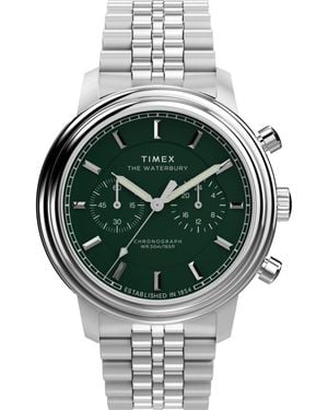 Timex Waterbury Metropolitan Watch Tw2Y23600 Stainless Steel - Grey