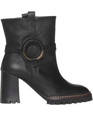 See By Chloé Zie Door Chloe See Door Chloe Hana Lederen Laarzen - Zwart