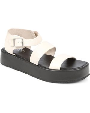 Jones Bootmaker Hailey Leather Platform Sandals - Metallic