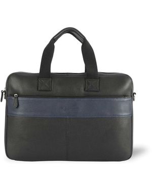 Silver Street London Walter Laptop Bag Bag Leather - Black