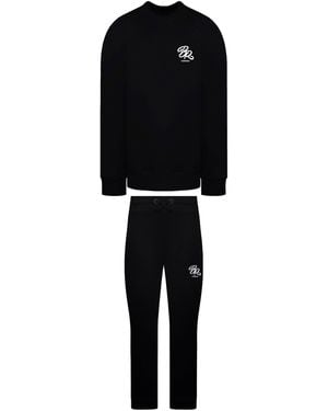 Born Rich Asten Crew Tracksuit Cotton - Black
