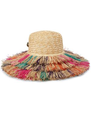 Kurt Geiger Raffia Wide Brim Hat Hat - Multicolour