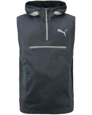 PUMA Evo Sl Sleeveless Hoodie Jumper Activewear 574519 06 A58D Textile - Black