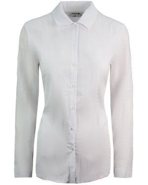 Lacoste Plain Shirt Cotton - White