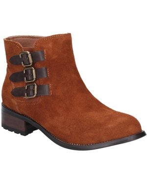 Divaz Lexi Slip On Buckle Boot - Brown
