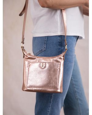 Lakeland Leather Tarnly Pocket Cross Body Bag - Blue