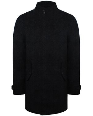 Ben Sherman Plain Dark Long Coat - Black
