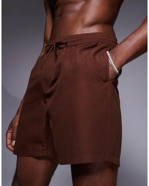 ASOS Swim Shorts - Brown