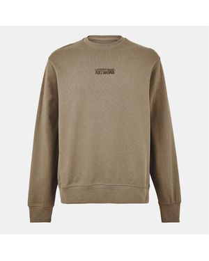 Jack & Jones And Graphic Crew Neck Regular Fit Jumper - Grey