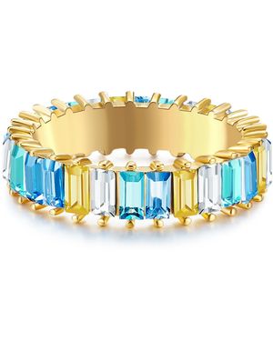YOKOAMII Metal (Alloy) Ring - Blue