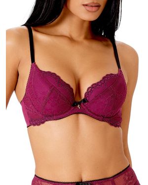 Gossard Superboost Padded Plunge Bra - Purple
