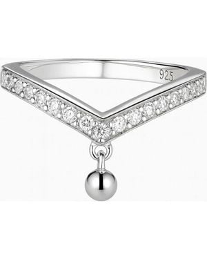 Diamonfire 6118701082160 Ladies Ring Sterling - Metallic