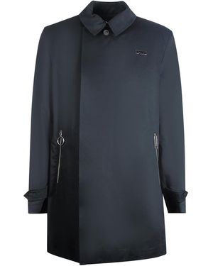 Off-White c/o Virgil Abloh Mac Thin Long Jacket Polyamide - Blue
