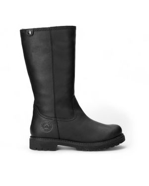 Panama Jack Bambina B60 Leather High Boots - Black