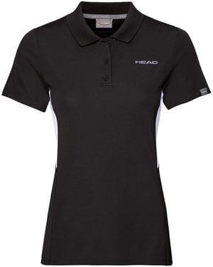 Head Ladies Club Tech Polo Shirt Cotton - Black