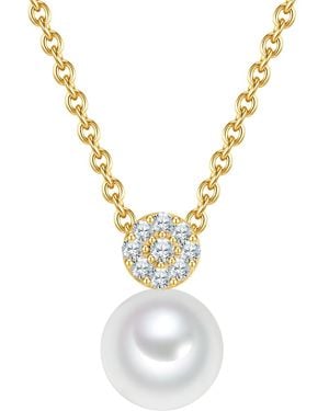 Valero Pearls Necklace 925/- Sterling - Metallic