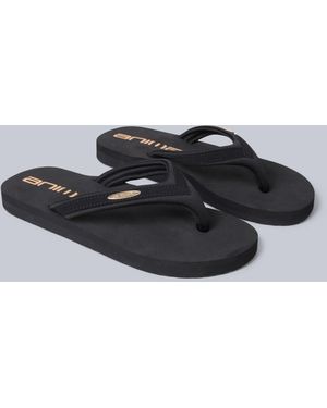 Mountain Warehouse 'Swish' Flip Flops With Soft Padded Upper Straps Comfy Slip-On Beach Sandals - Grey