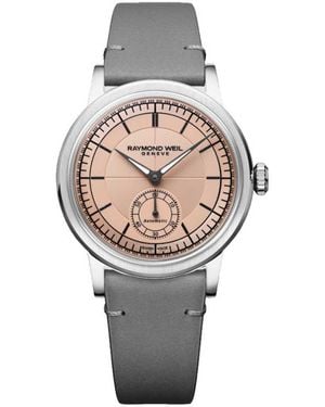 Raymond Weil Millesime Watch 2130-Stc-80001 Leather - Metallic
