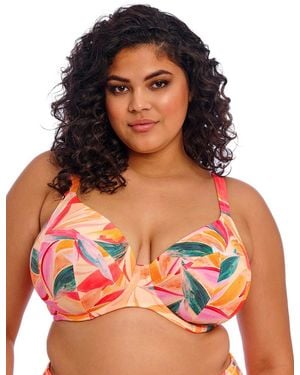 Elomi 802502 Sancho Beach Plunge Bikini Top - Red