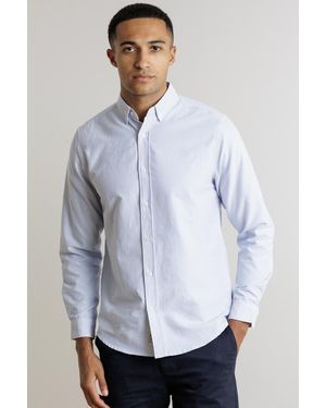 Tokyo Laundry Cotton Blend Stripe Shirt - White