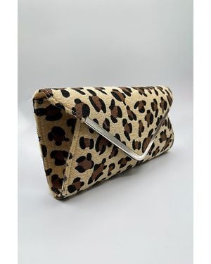 SVNX Leopard Clutch Bag - Metallic