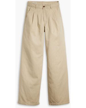 Levi's Levi's Safari Pleated Wideleg Trouser - Natural