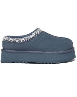 EverAu Australia Ever Au Wonga Leather Platform Slippers - Blue