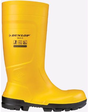 Dunlop Work-It Waterproof Safety Wellingtons - Yellow