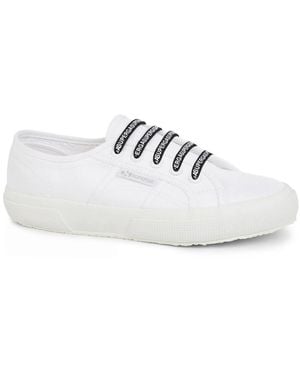 Superga Logo Cotton Shoe Laces - White