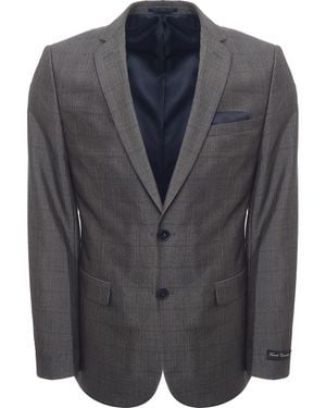 French Connection Slim Fit Prince Of Wales Suit Jacket - Grey