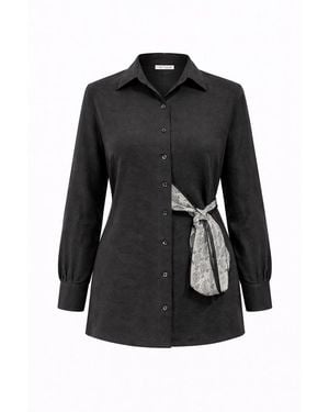 MixRay Cotton Shirt - Black