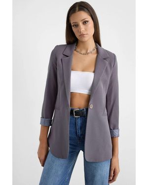 Hiccup Buttoned Blazer - Blue