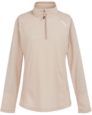 Regatta Great Outdoors /Ladies Montes Half Zip Fleece Top (Warm/Blanc De Blanc) - Natural