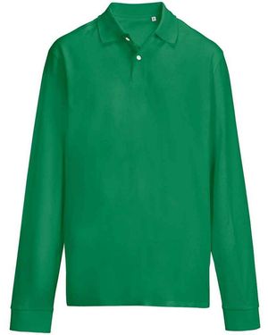 Sol's Adult Pique Long-Sleeved Polo Shirt (Kelly) - Green