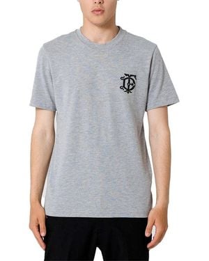 Other T Shirts Crew Neck Embroidered Logo Cotton Short Sleeve Summer Tee S-2Xl - Grey