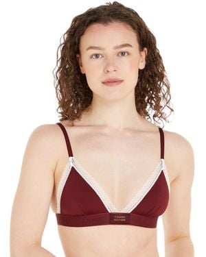 Tommy Hilfiger Uw0Uw04750 Th Established Triangle Bra - Purple