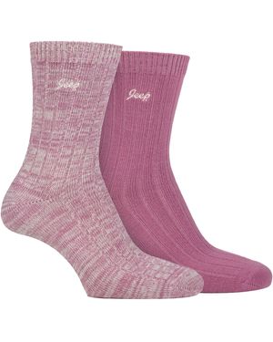 Jeep Walking Boot Socks - Purple