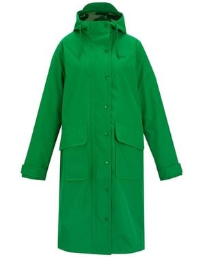 Regatta Ladies Orla Kiely Giant Square Flower Long Length Waterproof Jacket (Highland) - Green