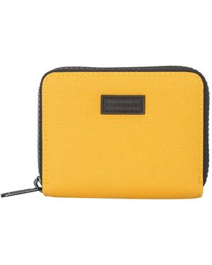 Consigned Selus Chunky Zip Round Wallet - Yellow