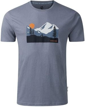 Dare 2b Movement Iii Mountain Scene T-Shirt (Mercury) - Blue