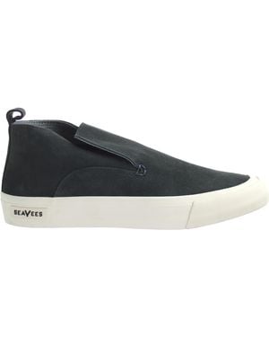 Seavees Huntington Middle Deep Suede Shoes Leather - Black